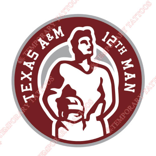 Texas A M Aggies Customize Temporary Tattoos Stickers NO.6491